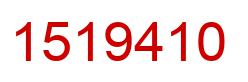 Number 1519410 red image