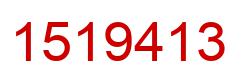 Number 1519413 red image