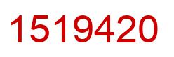 Number 1519420 red image
