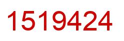Number 1519424 red image