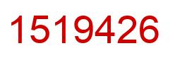 Number 1519426 red image