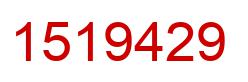 Number 1519429 red image