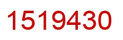 Number 1519430 red image