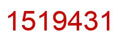 Number 1519431 red image