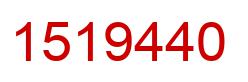 Number 1519440 red image