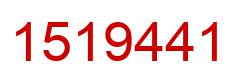 Number 1519441 red image