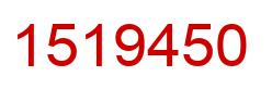 Number 1519450 red image