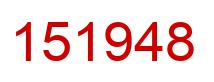 Number 151948 red image