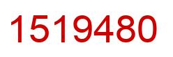 Number 1519480 red image