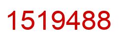 Number 1519488 red image