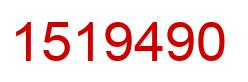 Number 1519490 red image