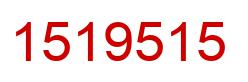 Number 1519515 red image