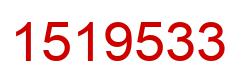 Number 1519533 red image