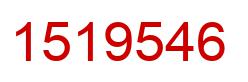 Number 1519546 red image