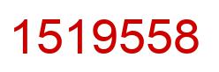 Number 1519558 red image