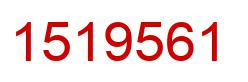 Number 1519561 red image