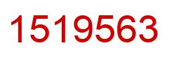 Number 1519563 red image