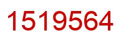 Number 1519564 red image