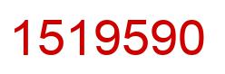 Number 1519590 red image