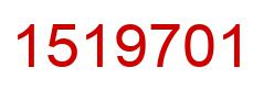 Number 1519701 red image