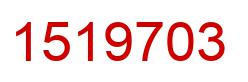 Number 1519703 red image