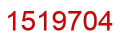 Number 1519704 red image