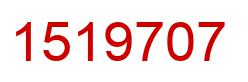 Number 1519707 red image