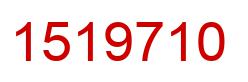 Number 1519710 red image