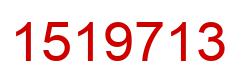 Number 1519713 red image