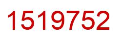Number 1519752 red image