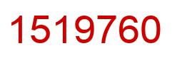 Number 1519760 red image