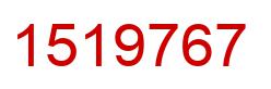 Number 1519767 red image