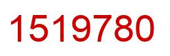 Number 1519780 red image