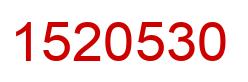Number 1520530 red image