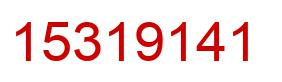 Number 15319141 red image