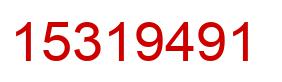 Number 15319491 red image
