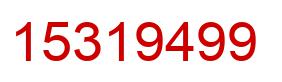 Number 15319499 red image