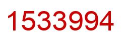 Número 1533994 imagen rojo