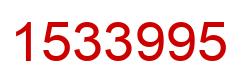 Número 1533995 imagen rojo