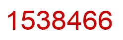 Número 1538466 imagen rojo