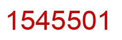 Number 1545501 red image
