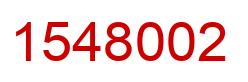 Number 1548002 red image