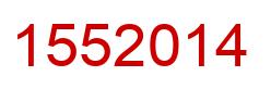 Number 1552014 red image