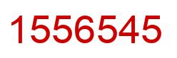 Number 1556545 red image