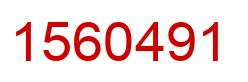 Number 1560491 red image