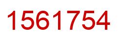 Número 1561754 imagen rojo
