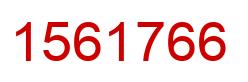 Number 1561766 red image