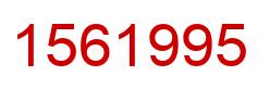 Number 1561995 red image