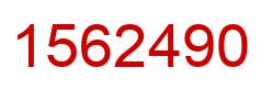 Number 1562490 red image