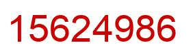 Number 15624986 red image